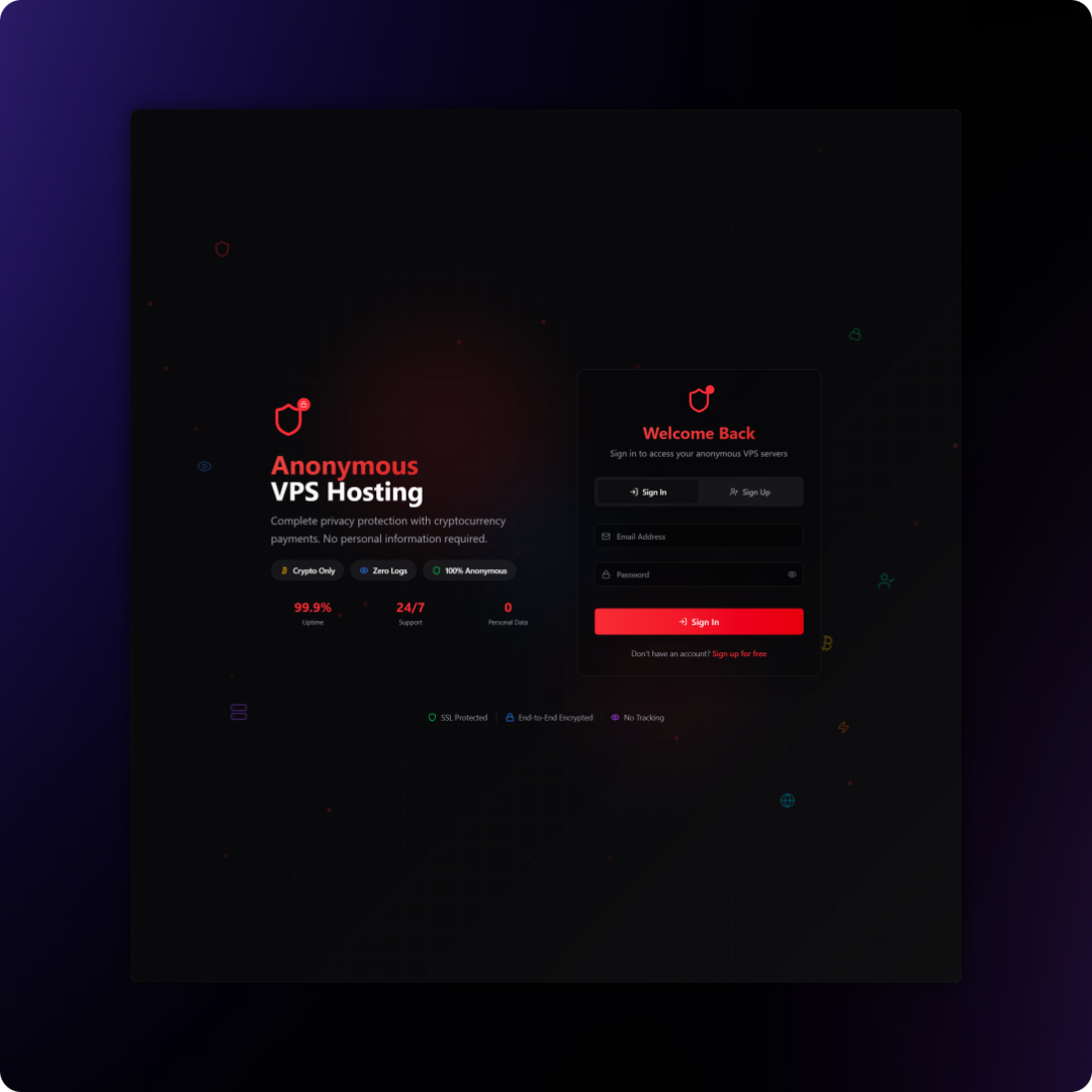 Vibhek Soni cybersecurity engineer HostQuick - VPS Provisioning project screenshot showcasing infrastructure development